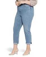 Nydj Plus Margot Girlfriend Rolled Cuffs Jeans