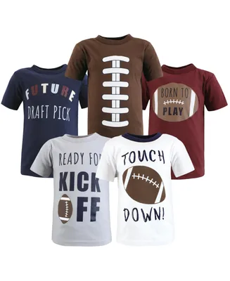 Hudson Baby Toddler Boys Short Sleeve T-Shirts, Football