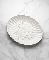 Lenox French Perle Carved Turkey Platter