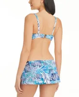 Bleu By Rod Beattie Womens Shady Days Molded Cup Bikini Top Skirted Hipster Bikini Bottoms