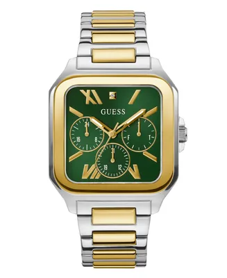 Guess Men's Multi-Function Two-Tone Stainless Steel Watch 42mm - Two