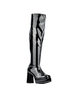 Fashion To Figure Women's Manica Thigh High Platform Boot- Wide Width