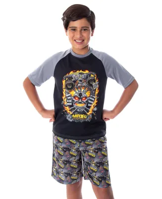 Monster Jam Boys Maximum Destruction Max-d Truck T-Shirt And Shorts 2 Piece Pajama Set (Sm, 6/7)