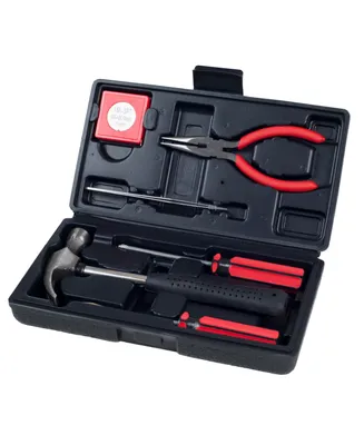 Household Hand Tools, Tool Set - 6 Piece by Stalwart, Set Includes A– Hammer, Screwdriver Set, Pliers (Tool Kit for the Home, Office, or Car)