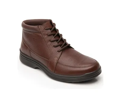 Men´s Brown Leather Lace-Up Boots By Flexi