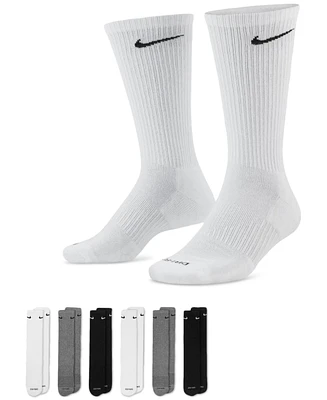 Nike Unisex Everyday Plus Cushioned Training Crew Socks (6 Pairs)