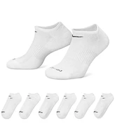 Nike Unisex Everyday Plus Cushioned Training No-Show Socks 6 Pairs