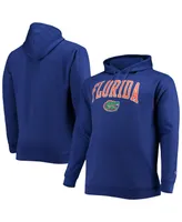Men's Champion Royal Florida Gators Big and Tall Arch Over Logo Powerblend Pullover Hoodie