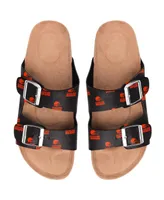 Women's Cleveland Browns Mini Print Double Buckle Sandal