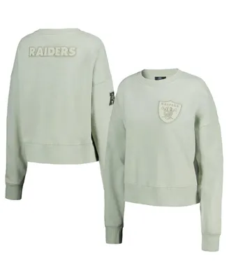 Women's Pro Standard Green Las Vegas Raiders Neutral Pullover Sweatshirt