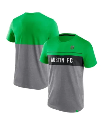 Men's Fanatics Green,Gray Austin Fc Striking Distance T-shirt