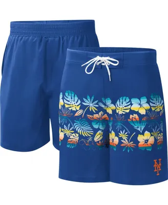 Men's G-iii Sports by Carl Banks Royal New York Mets Breeze Volley Swim Shorts