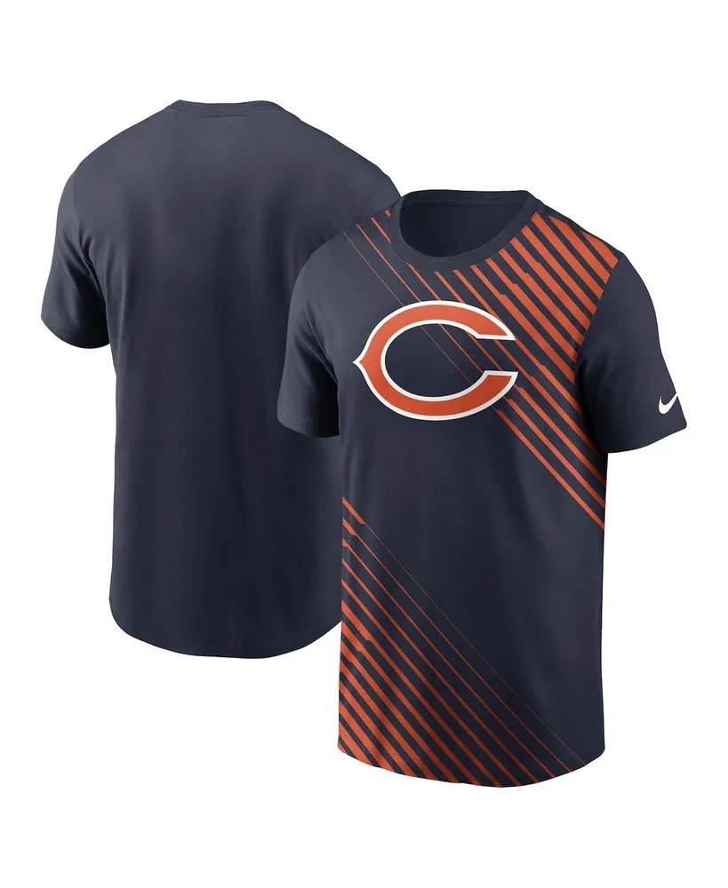 Men's Nike Navy Chicago Bears Yard Line Fashion Asbury T-shirt