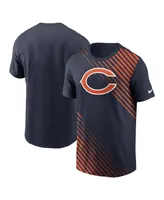 Men's Nike Navy Chicago Bears Yard Line Fashion Asbury T-shirt