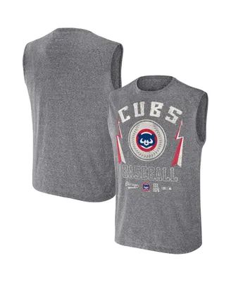 Men's Darius Rucker Collection by Fanatics Charcoal Chicago Cubs Muscle Tank Top