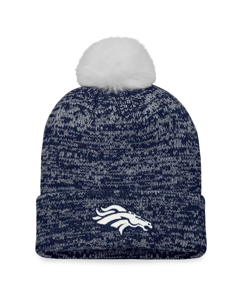 Fanatics Women's Fanatics Branded Navy Denver Broncos Iconic Cuffed Knit  Hat with Pom