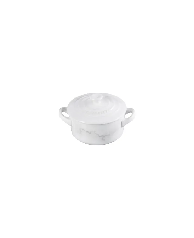 Le Creuset Stoneware Mini Round Cocotte, Marble