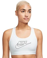 Nike Womens Swoosh Logo Medium Support Padded Sport Bra Light Support Non Padded Sports Bra Padded Medium Impact Sports Bra