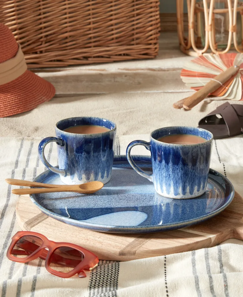 Denby Studio Blue Accent Round Platter
