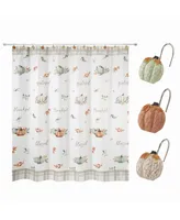 Avanti Grateful Patch Harvest 13-Pc. Shower Curtain & Hooks Set