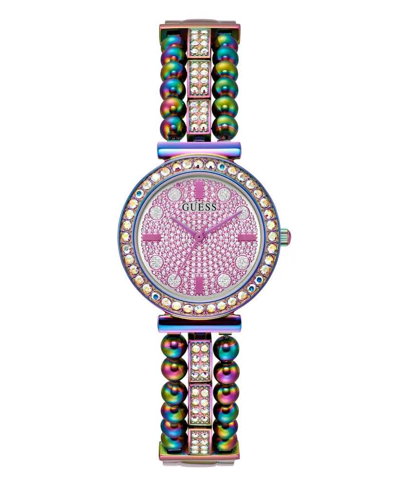 Guess Women's Analog Iridescent Stainless Steel Watch 30mm