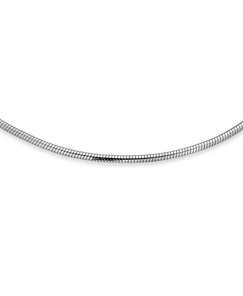 Bling Jewelry Unisex Simple Plain Snake Chain Anklet Strong Ankle Bracelet For Women Teen .925 Sterling Silver Made In Italy 9 Inch 1.5MM Plus Size An