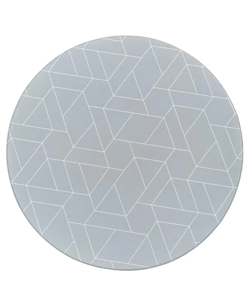 Ofie Round Mat, Triangle + Zen line, baby play mat