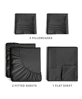 Cgk Unlimited 5 Piece Microfiber Sheet Set - Split King