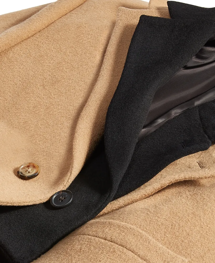 Michael Kors Men's Classic-Fit Solid Wool Blend Overcoats