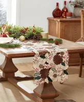 Elrene Berry Pinecone Cutwork Table Linens Collection