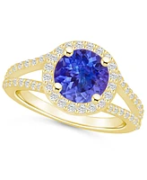 Macy's Tanzanite (2 Ct. t.w.) and Diamond (/2 Halo Ring