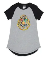 Harry Potter Girls Wizarding World Hogwarts Crest Pajama Nightgown