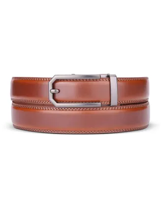 Men's Hollowed Masterwork Leather Ratchet Belt