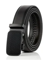 Men's Blocks Leather Ratchet Belt