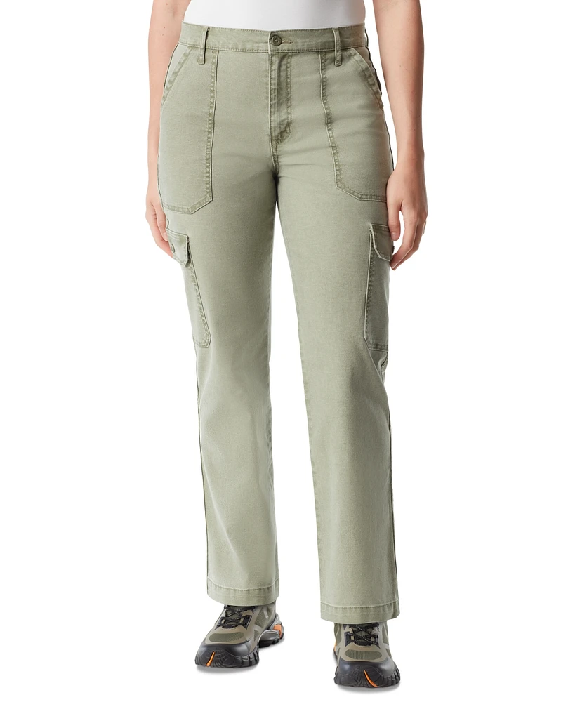 Bass Outdoor Women's High-Rise Canvas Cargo Pants