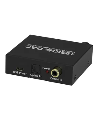 Xtrempro 61089 192 KHz Dac Converter with 24-Bit Digital to Analog Audio Volume Control - Black