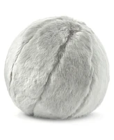 Hotel Collection Lynx Faux Fur Decorative Pillow, 10" Round, Exclusively at Macy's