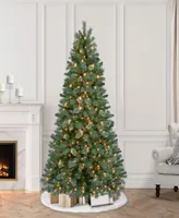 Puleo 6.5' Pre-Lit Teton Artificial Pine Tree