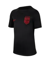 Big Boys Nike Black Uswnt Academy Pro Performance Raglan Top