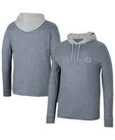 Men's Colosseum Navy Georgetown Hoyas Ballot Waffle-Knit Thermal Long Sleeve Hoodie T-shirt