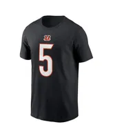 Men's Nike Tee Higgins Black Cincinnati Bengals Player Name and Number T-shirt