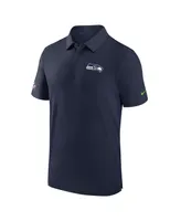 Men's Nike College Navy Seattle Seahawks Sideline Coaches Performance Polo Shirt
