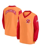 Men's Nike Orange Tampa Bay Buccaneers Throwback V-Neck Pullover Windbreaker