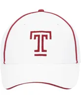 Men's Colosseum White Temple Owls Take Your Time Snapback Hat