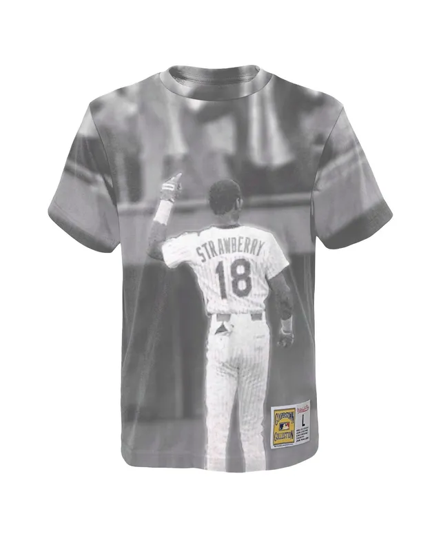 Darryl Strawberry New York Mets Mitchell & Ness Youth Sublimated Player T- Shirt - White