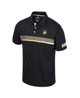 Men's Colosseum Black Army Knights No Problemo Polo Shirt