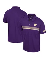 Men's Colosseum Purple Washington Huskies No Problemo Polo Shirt