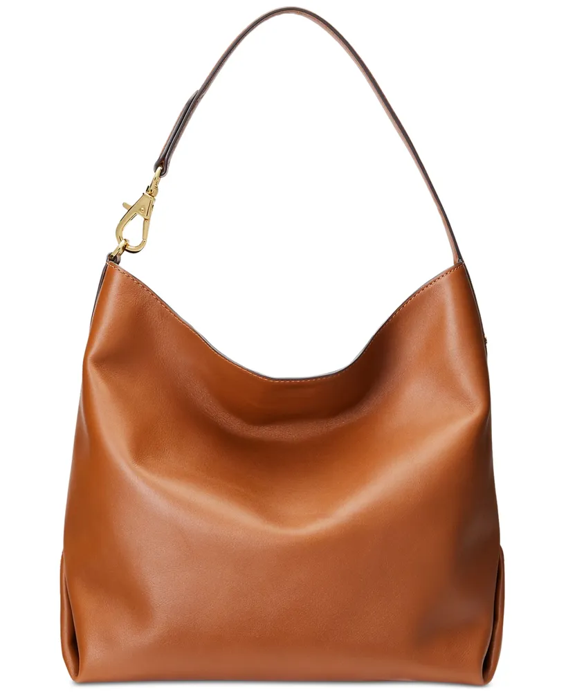 Lauren Ralph Lauren Kassie Large Leather Shoulder Bag