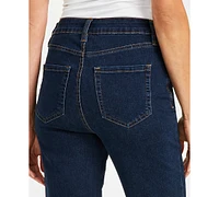 Style & Co Petite High-Rise Natural Straight-Leg Jeans, Short