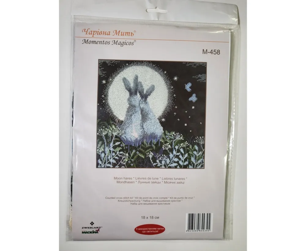 Charivna Mit Cross-stitch kit M-458C "Moon hares" - Assorted Pre